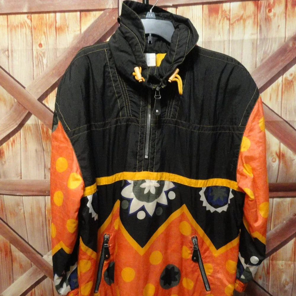 HEAD Sports Wear Colorful 1/4 Zip Pullover Windbreaker~90 style~